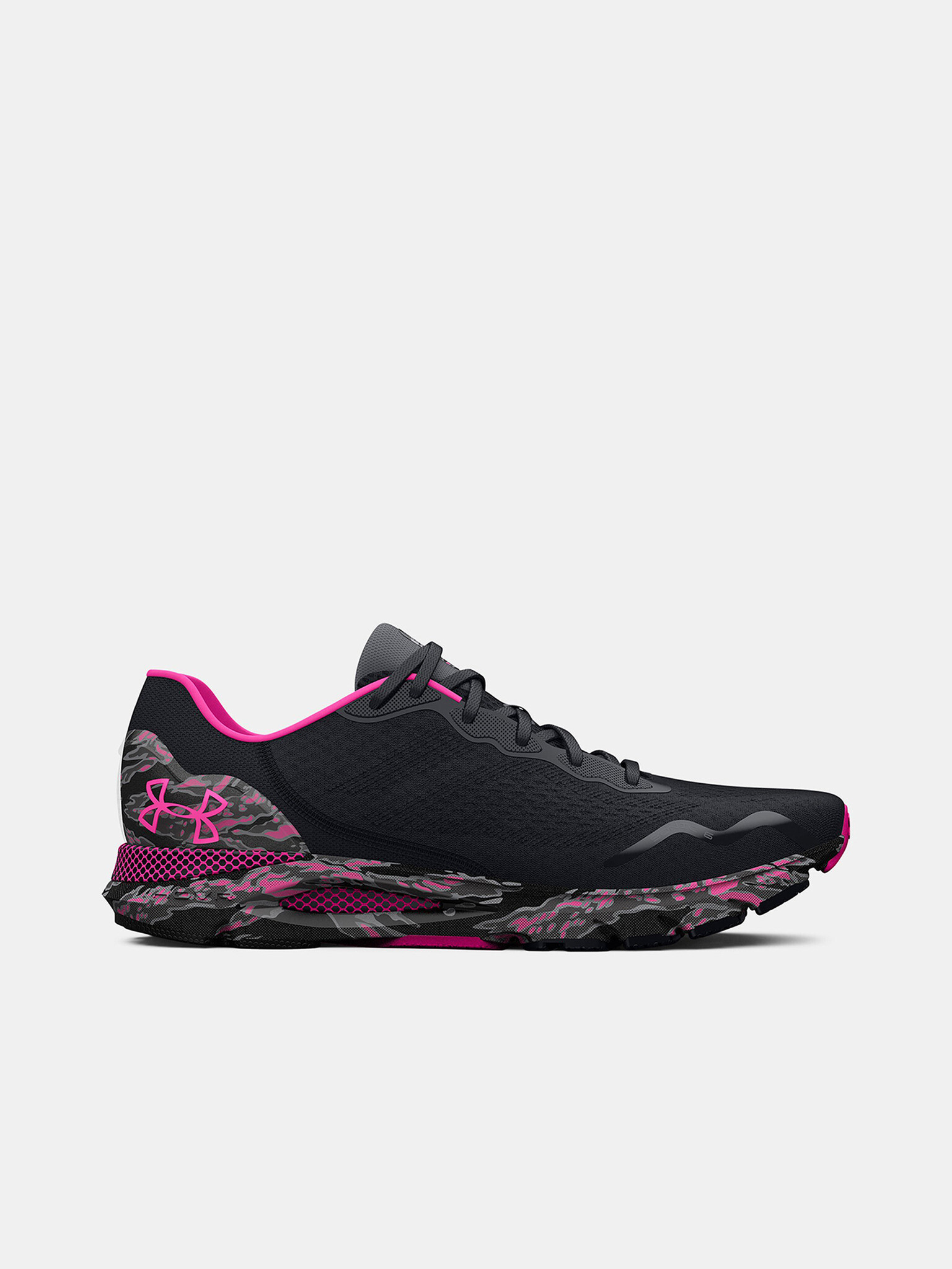 Under Armour UA W HOVR™ Sonic 6 Camo Sneakers Black - Pepit.gr