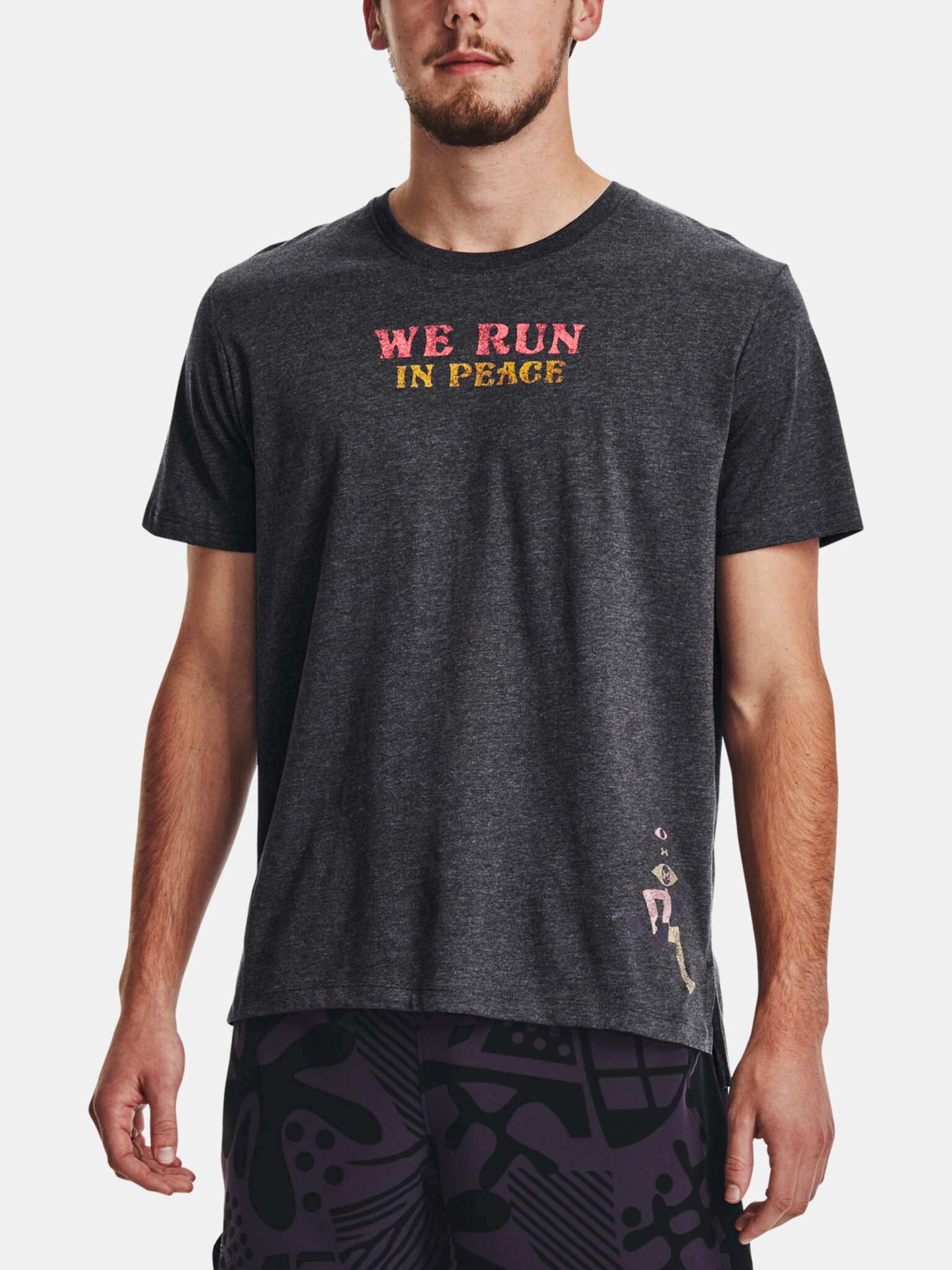 Under Armour UA We Run In Peace SS T-shirt Grey - Pepit.gr