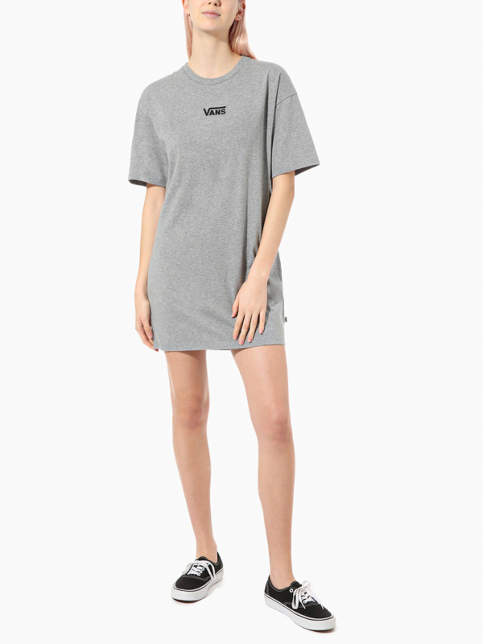 Vans Center Vee Tee Dresses Grey - Pepit.gr