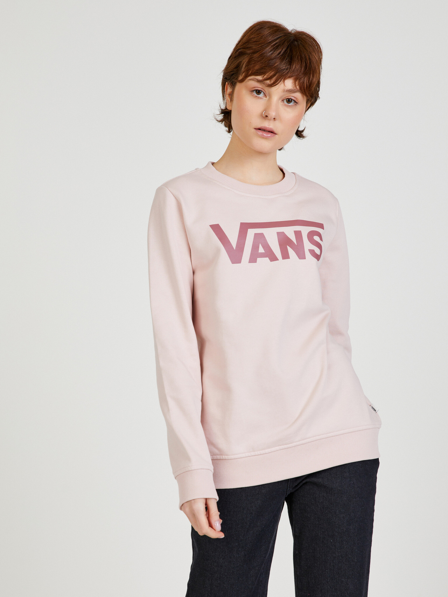 Vans Classic V Sweatshirt Pink - Pepit.gr