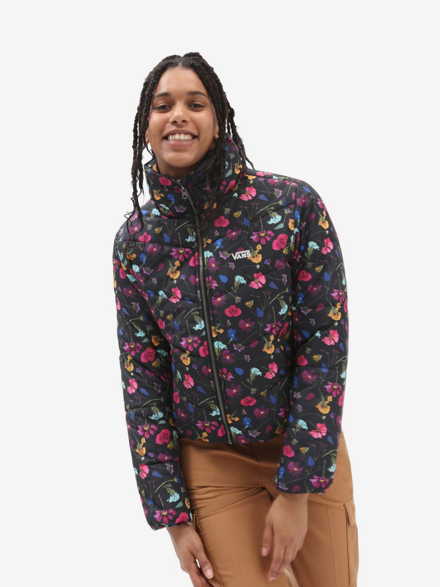 Vans Foundry V Printed Puffer MTE Jacket Black - Pepit.gr