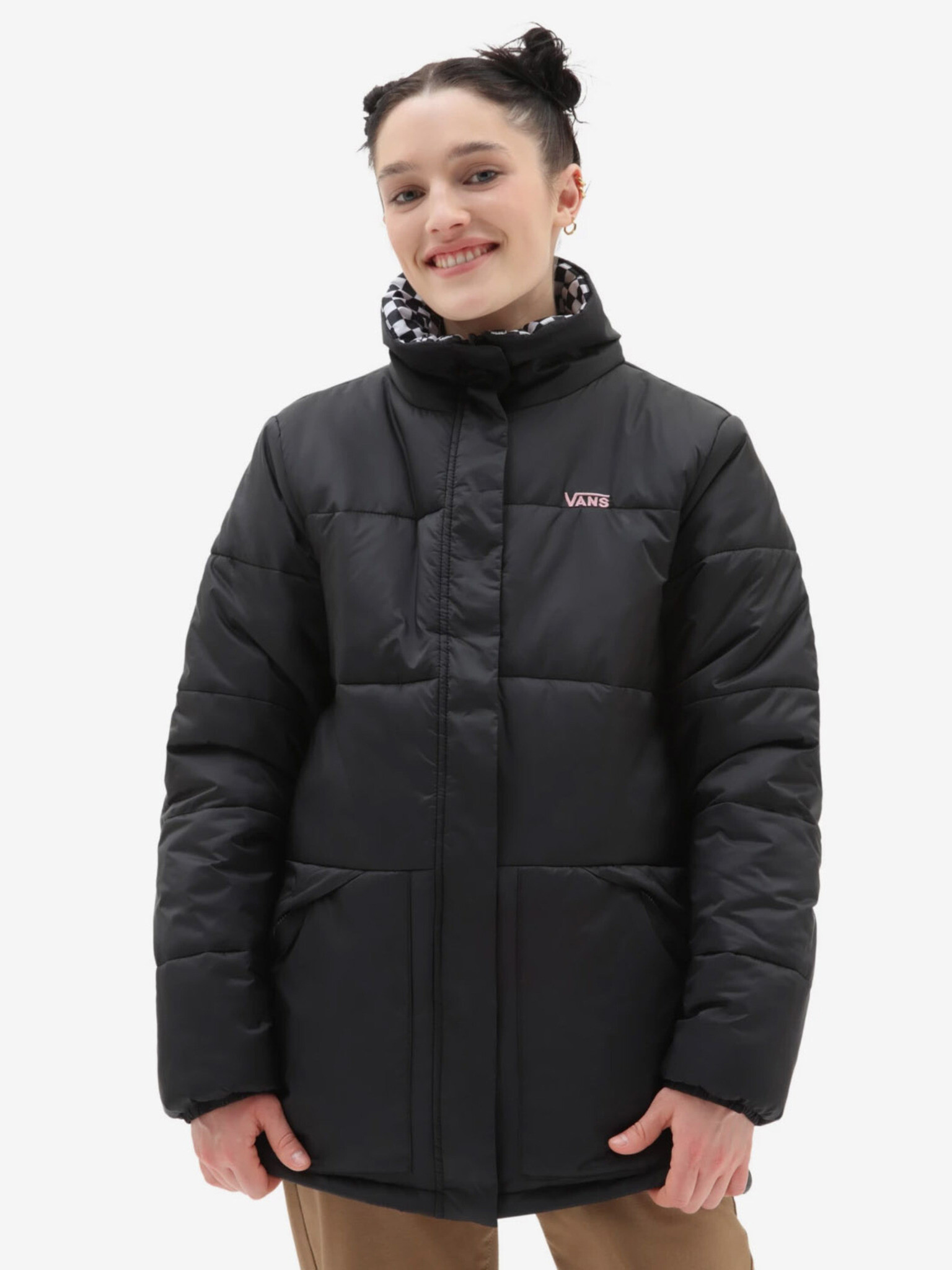 Vans Send It Reversible MTE Puffer Winter jacket Black - Pepit.gr