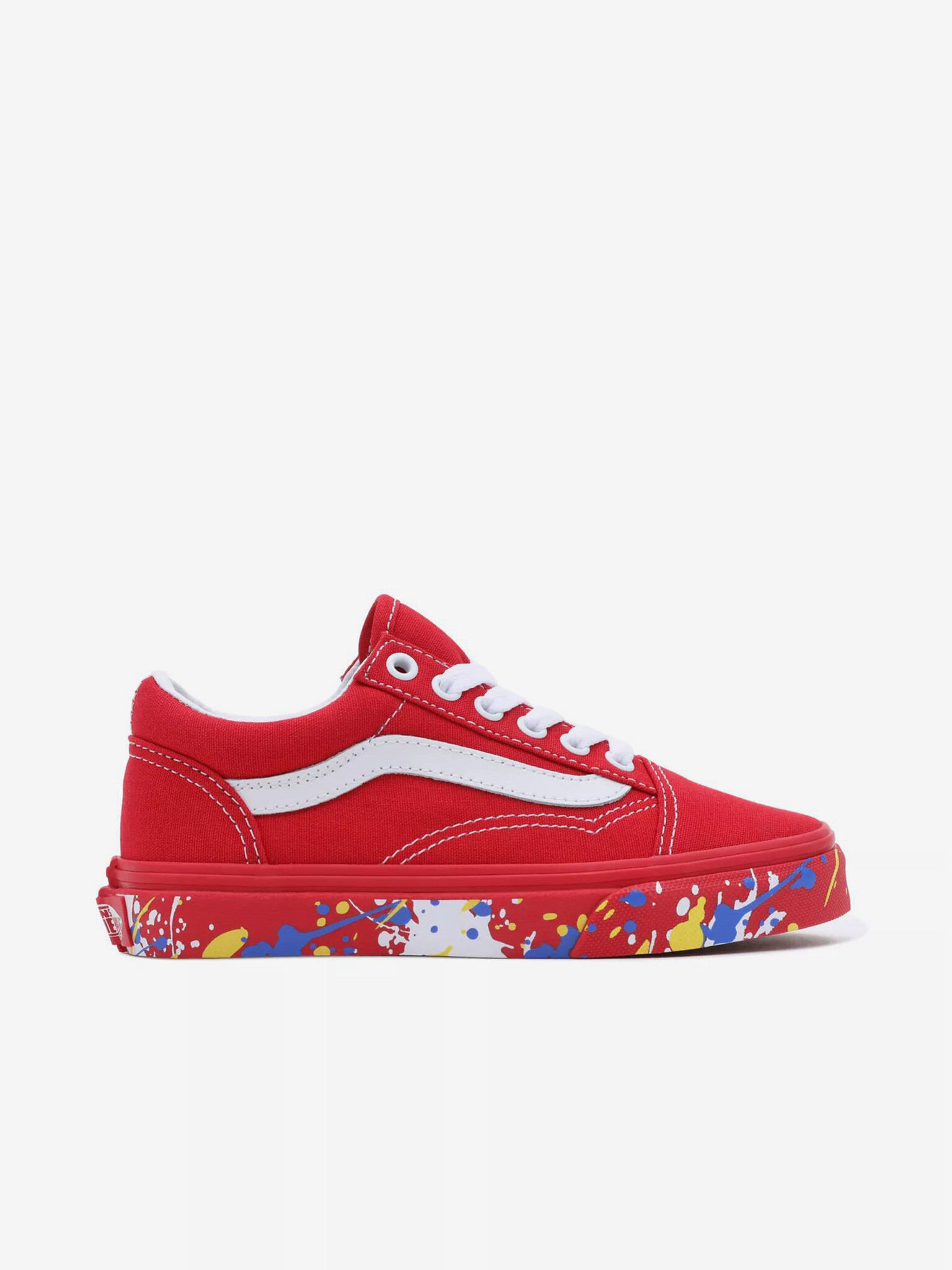 Vans UY Old Skool Kids Sneakers Red - Pepit.gr