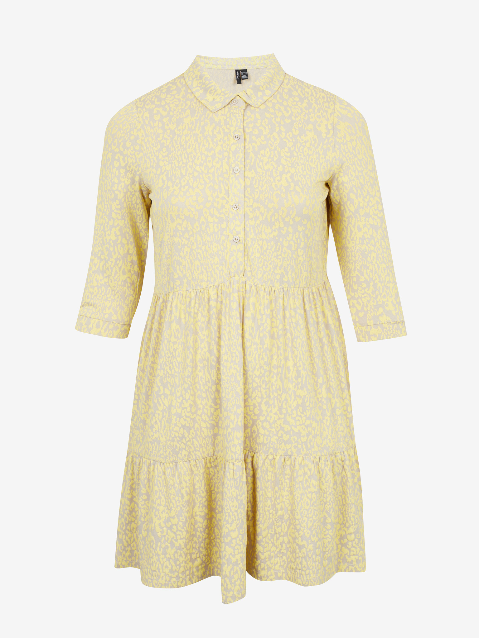 Vero Moda Curve Emilie Dresses Yellow - Pepit.gr