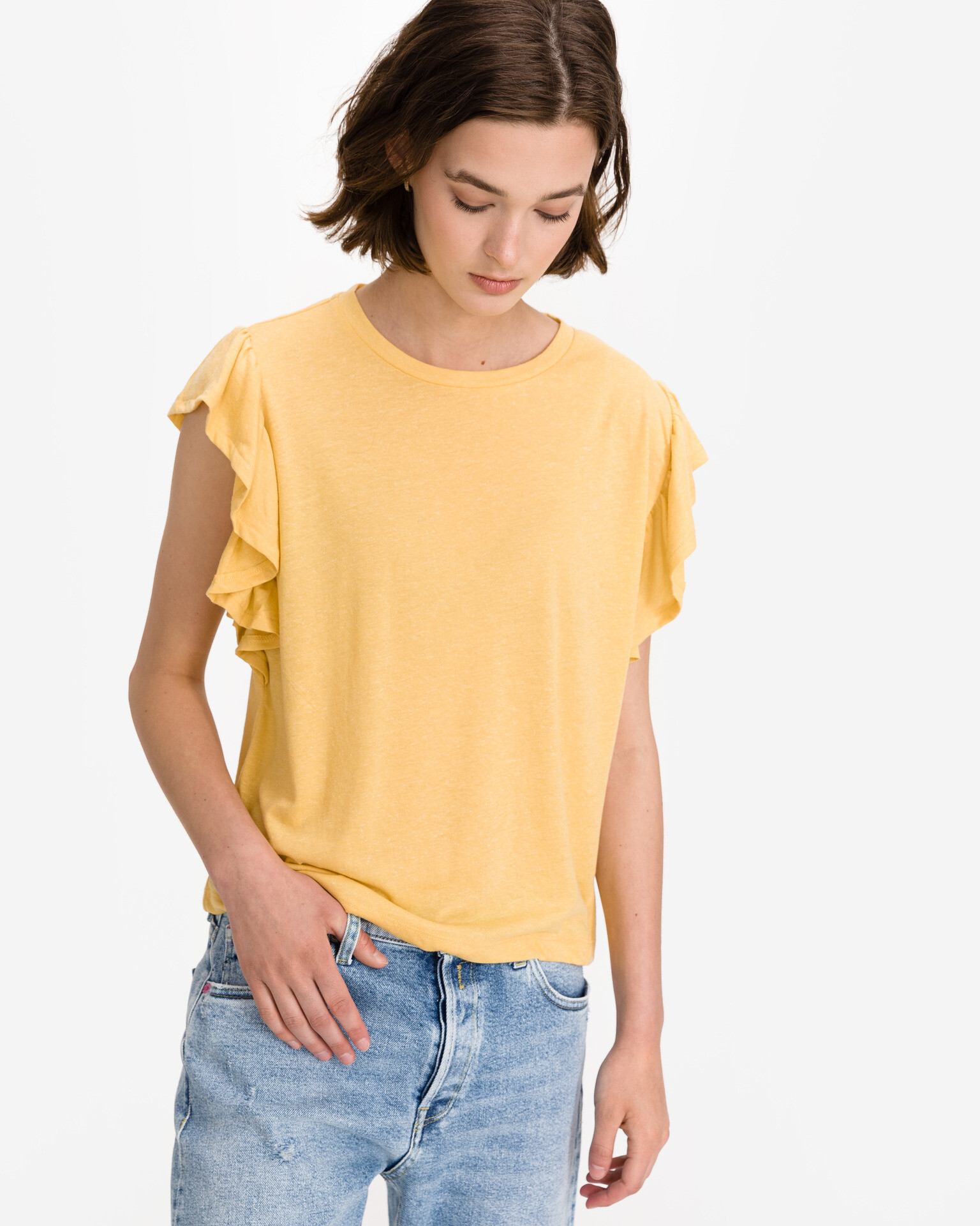 Vero Moda Gaja Top Yellow - Pepit.gr