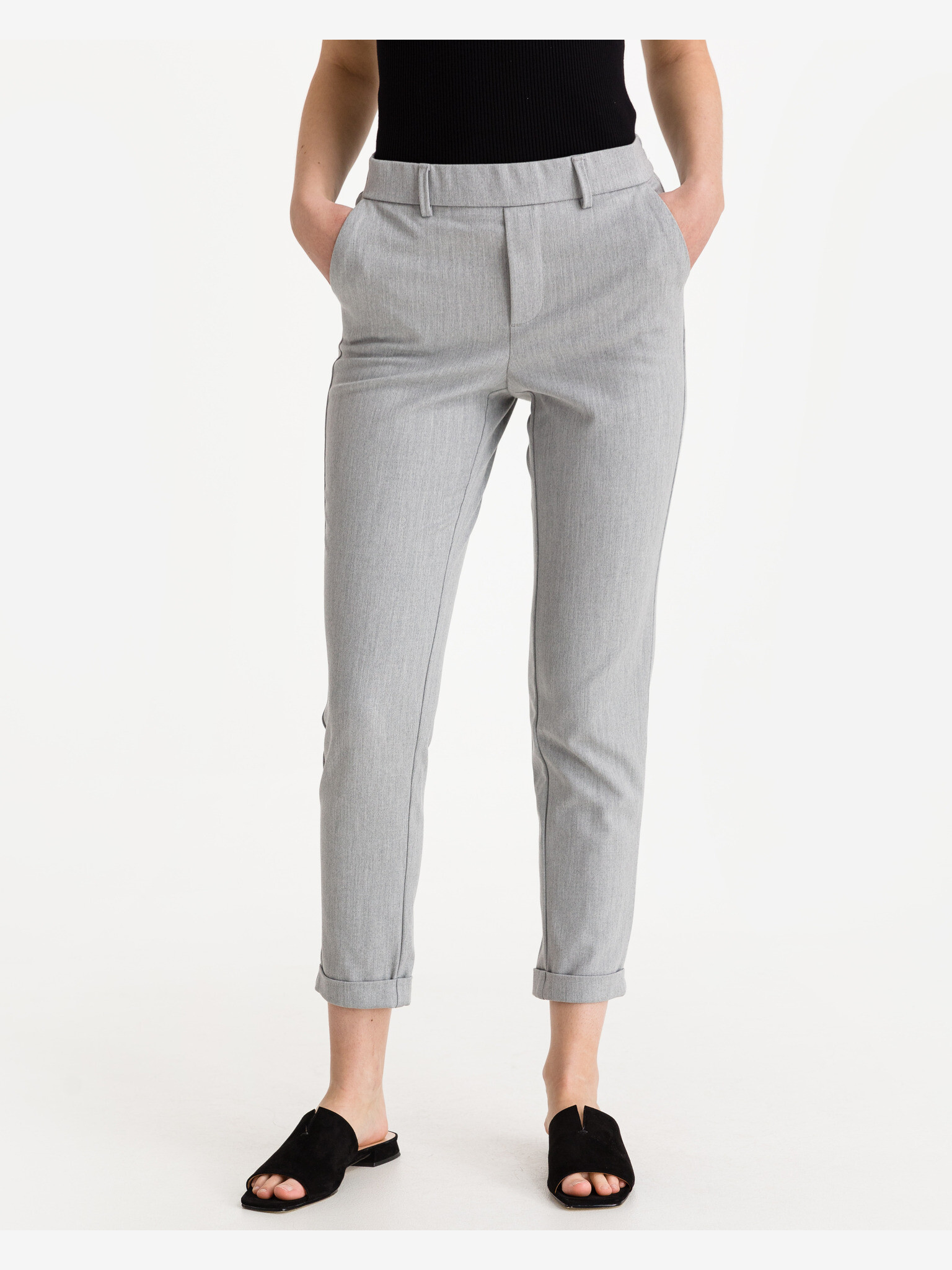 Vero Moda Maya Trousers Grey - Pepit.gr