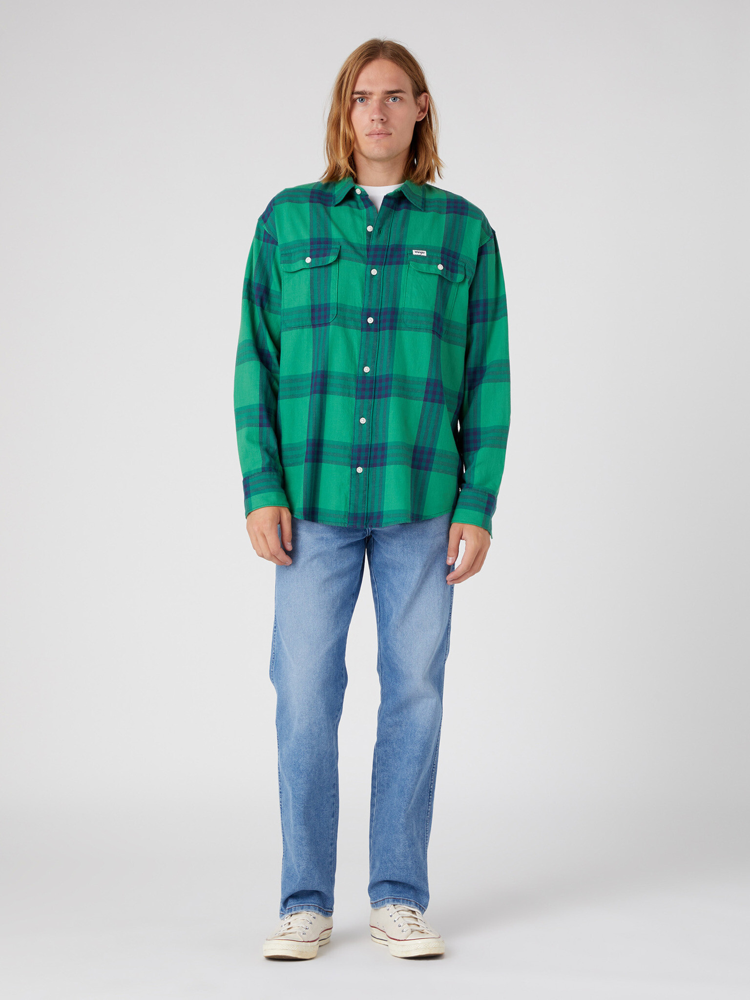 Wrangler Shirt Green - Pepit.gr