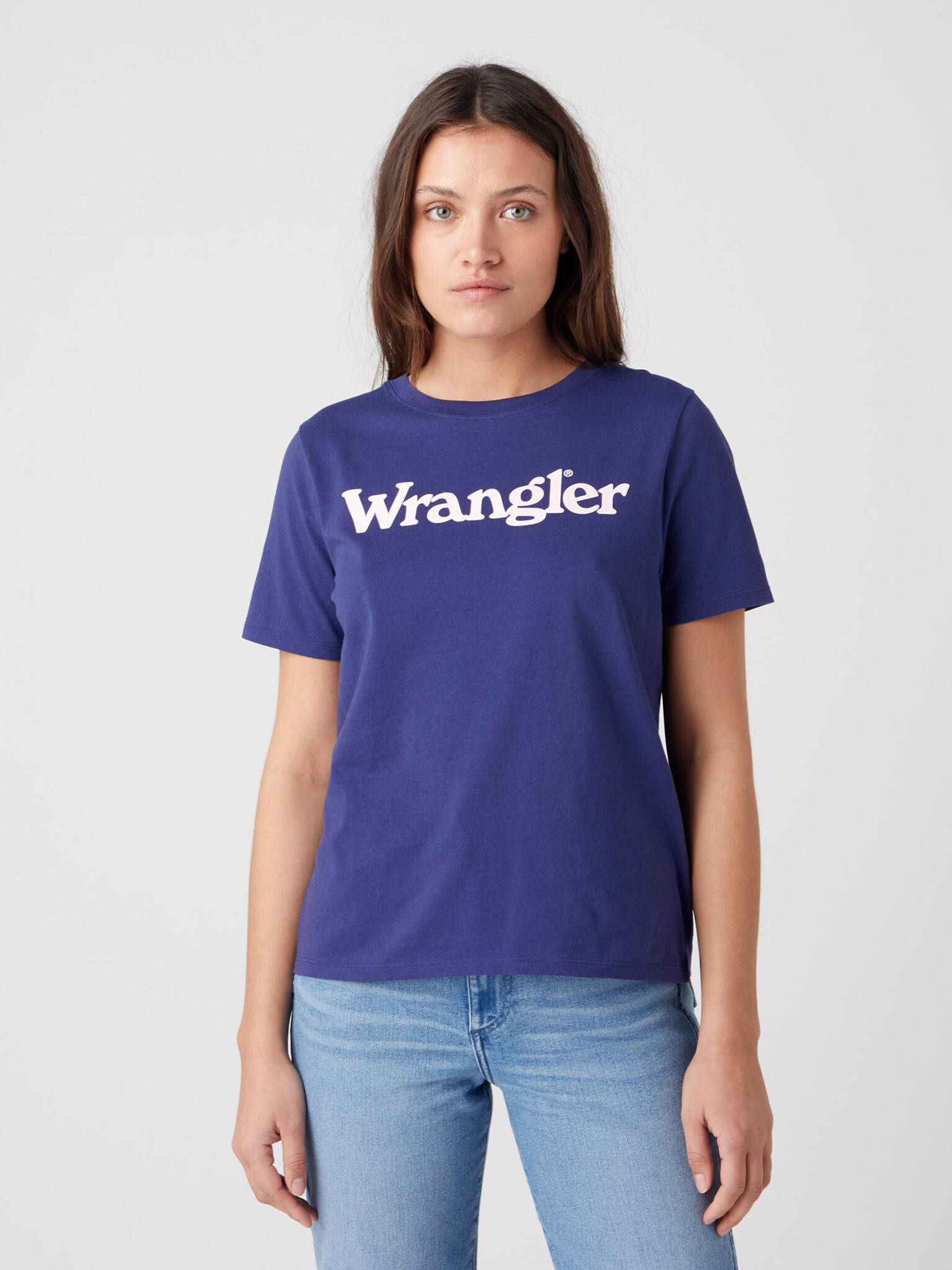 Wrangler T-shirt Blue - Pepit.gr