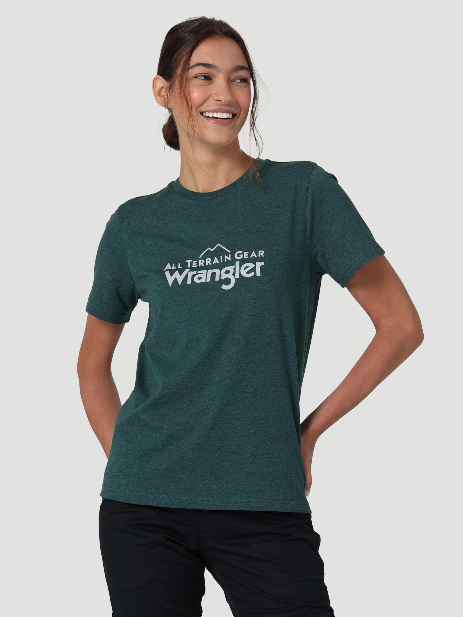 Wrangler T-shirt Green - Pepit.gr