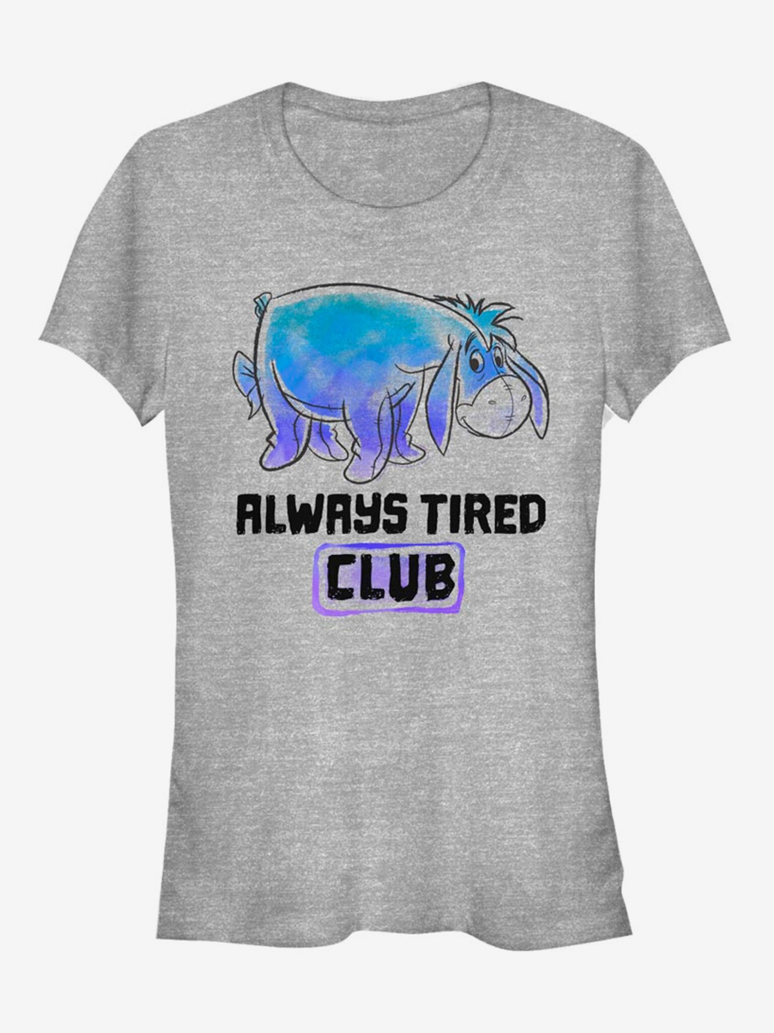 ZOOT.Fan Disney Ijáček Always tired Club T-shirt Grey - Pepit.gr