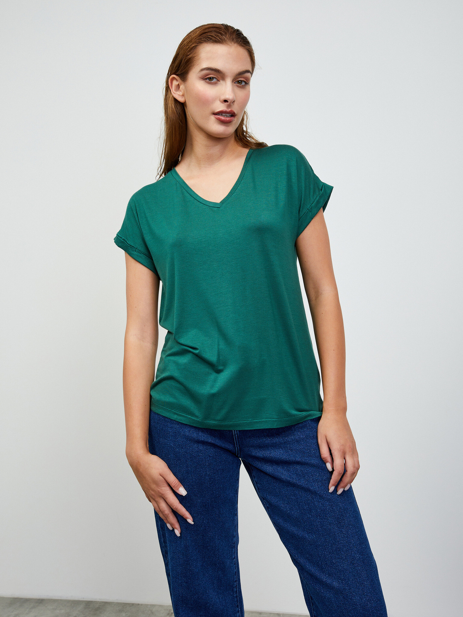 ZOOT.lab Adriana 3 T-shirt Green - Pepit.gr