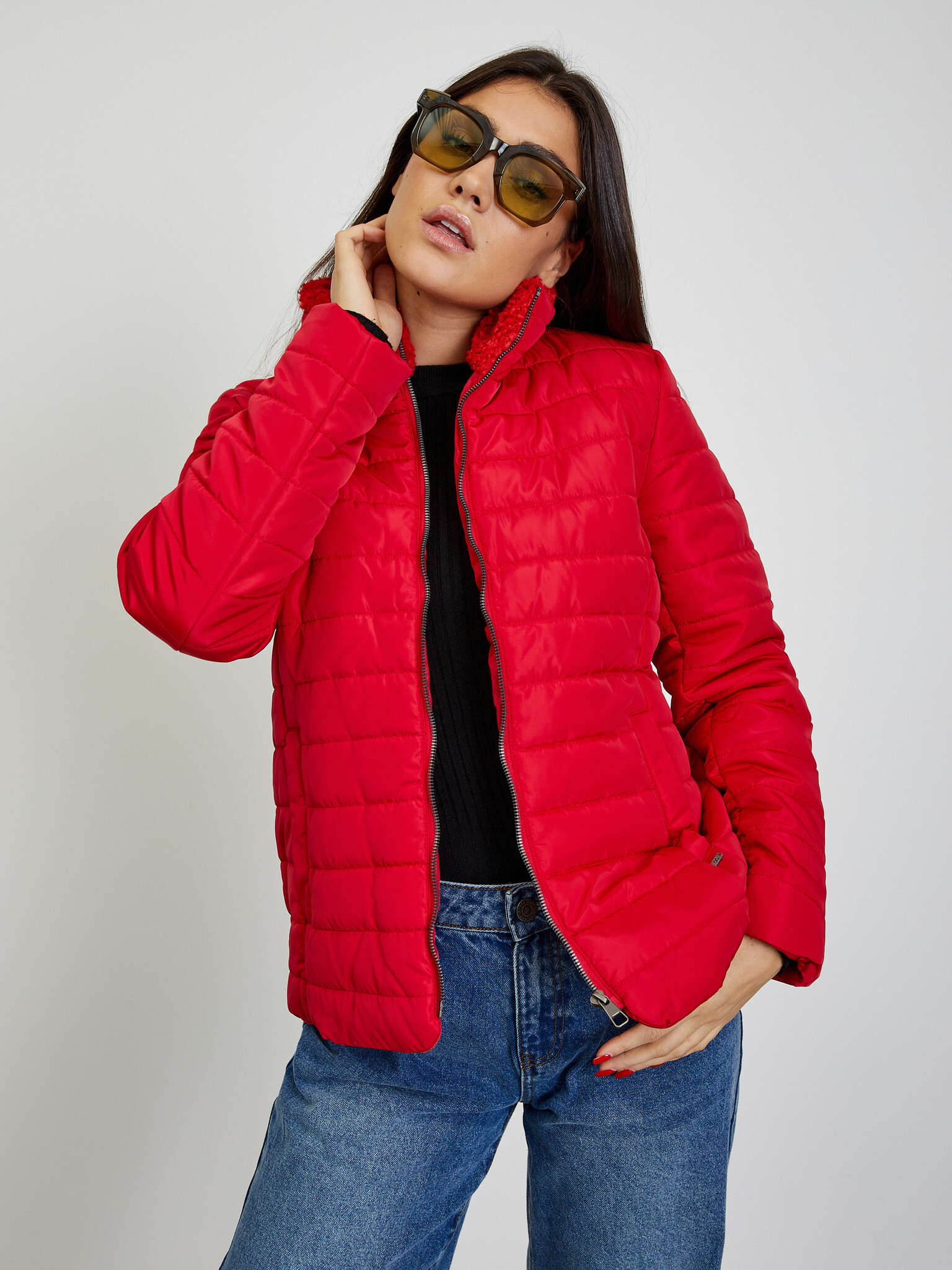 ZOOT.lab Daisy Winter jacket Red - Pepit.gr