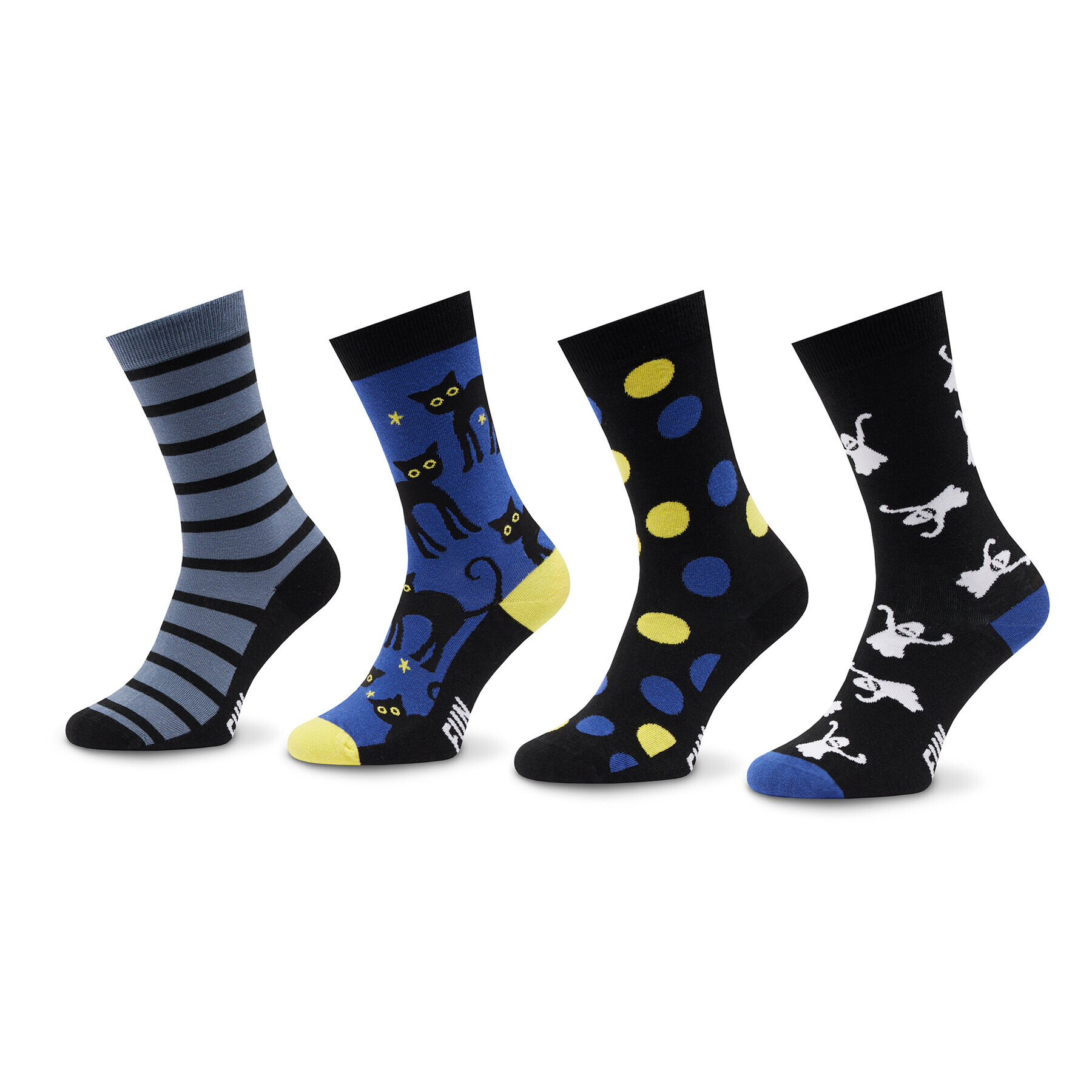 Fun Socks Σετ 4 ζευγάρια ψηλές κάλτσες unisex - Pepit.gr