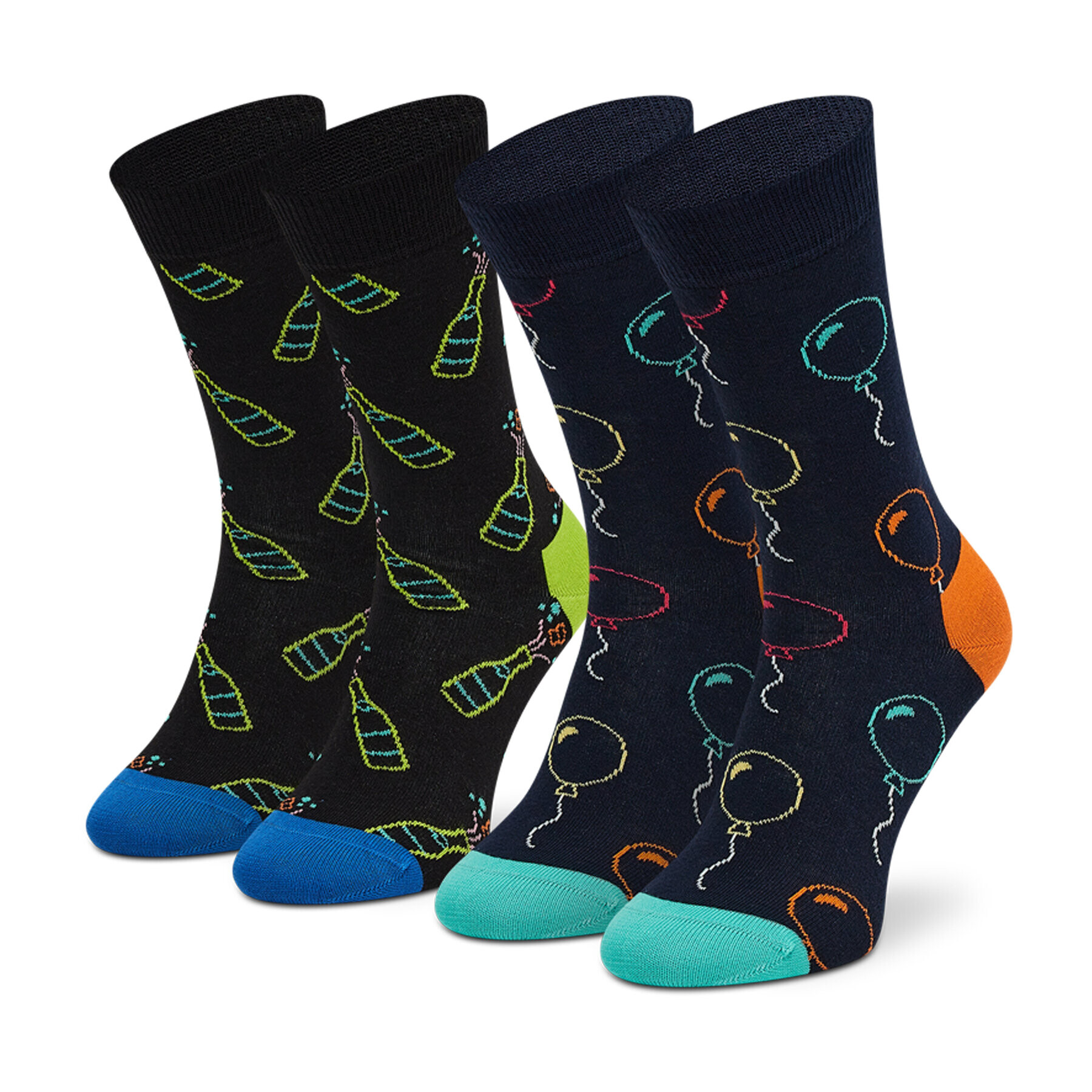 Happy Socks Σετ 2 ζευγάρια ψηλές κάλτσες unisex - Pepit.gr