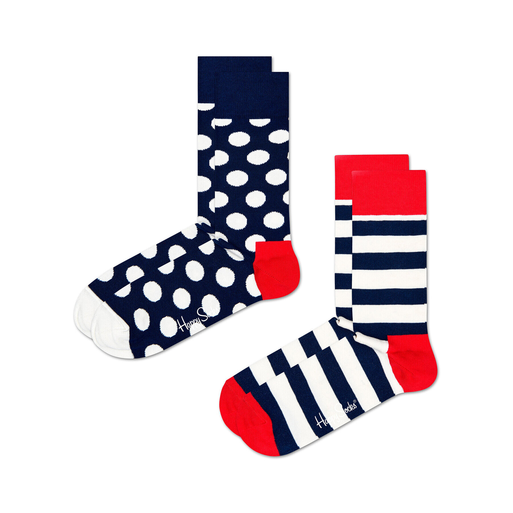 Happy Socks Σετ 2 ζευγάρια ψηλές κάλτσες unisex - Pepit.gr