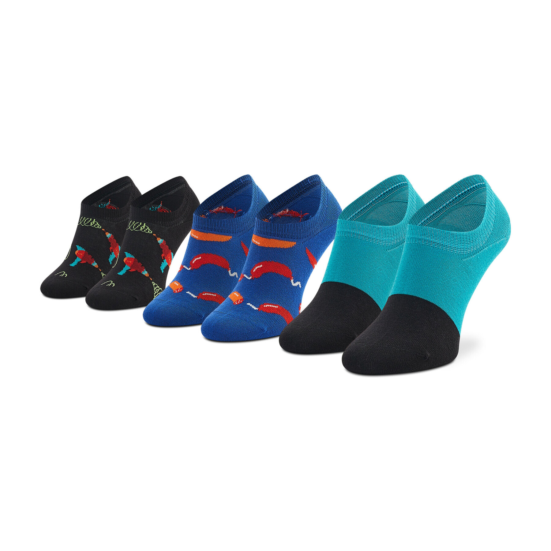 Happy Socks Σετ 3 ζευγάρια κάλτσες σοσόνια unisex - Pepit.gr