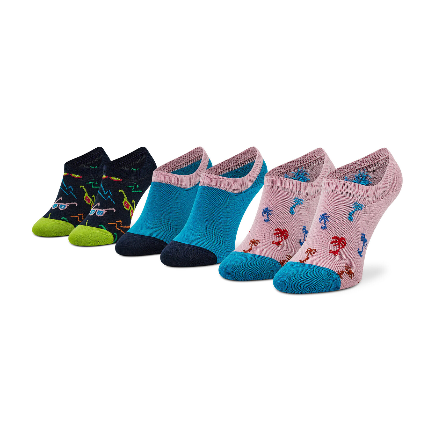 Happy Socks Σετ 3 ζευγάρια κάλτσες σοσόνια unisex - Pepit.gr