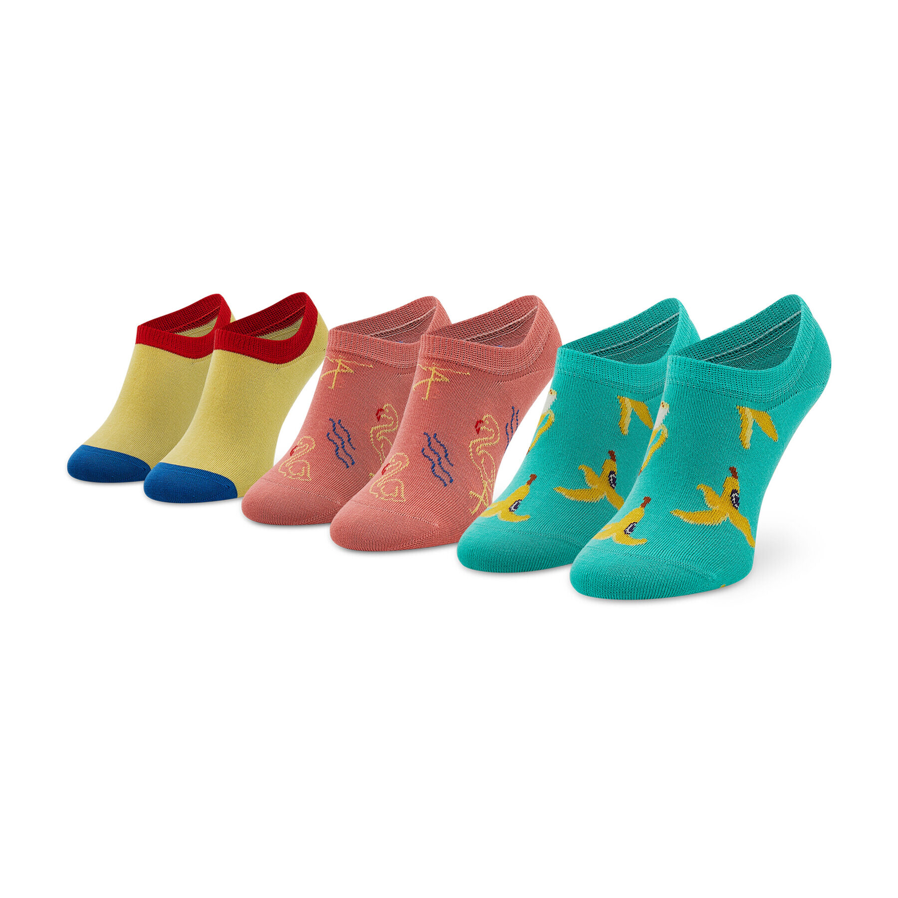 Happy Socks Σετ 3 ζευγάρια κάλτσες σοσόνια unisex - Pepit.gr