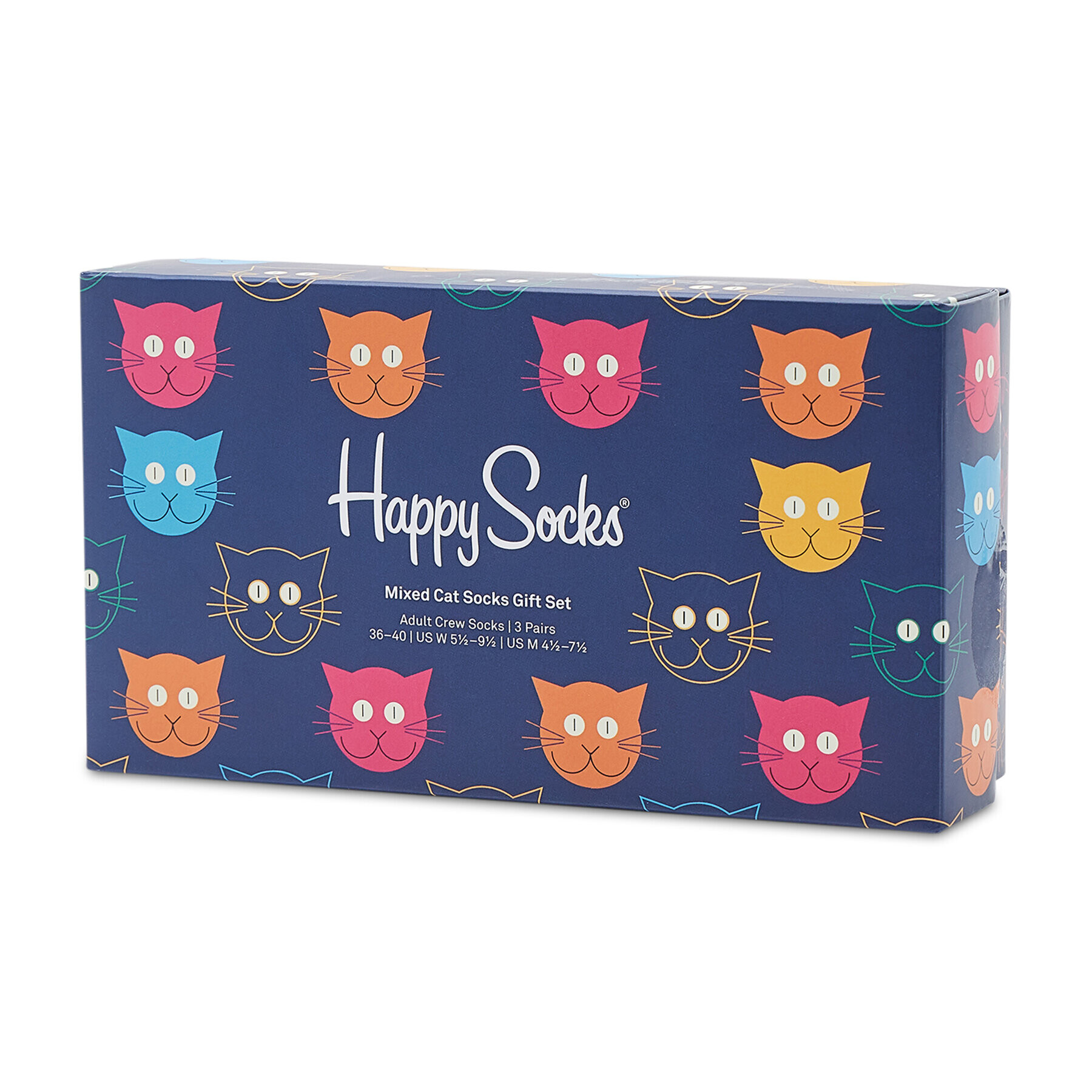 Happy Socks Σετ 3 ζευγάρια ψηλές κάλτσες unisex - Pepit.gr