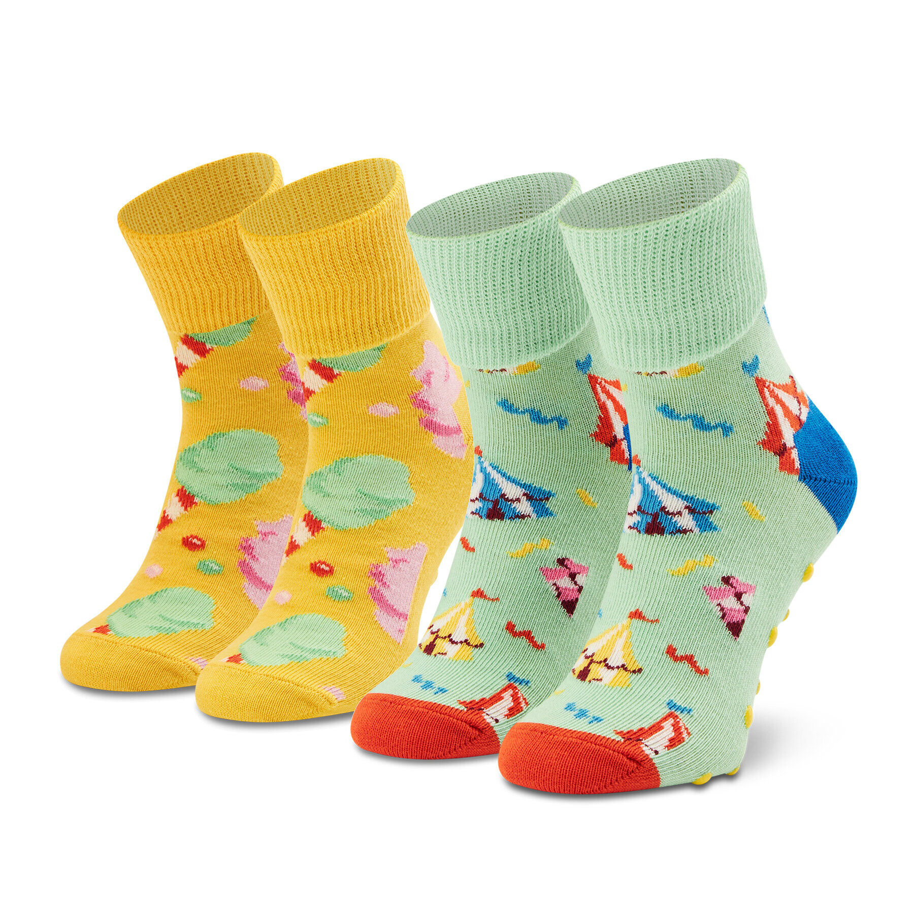 Happy Socks Σετ ψηλές κάλτσες παιδικές 2 τεμαχίων - Pepit.gr