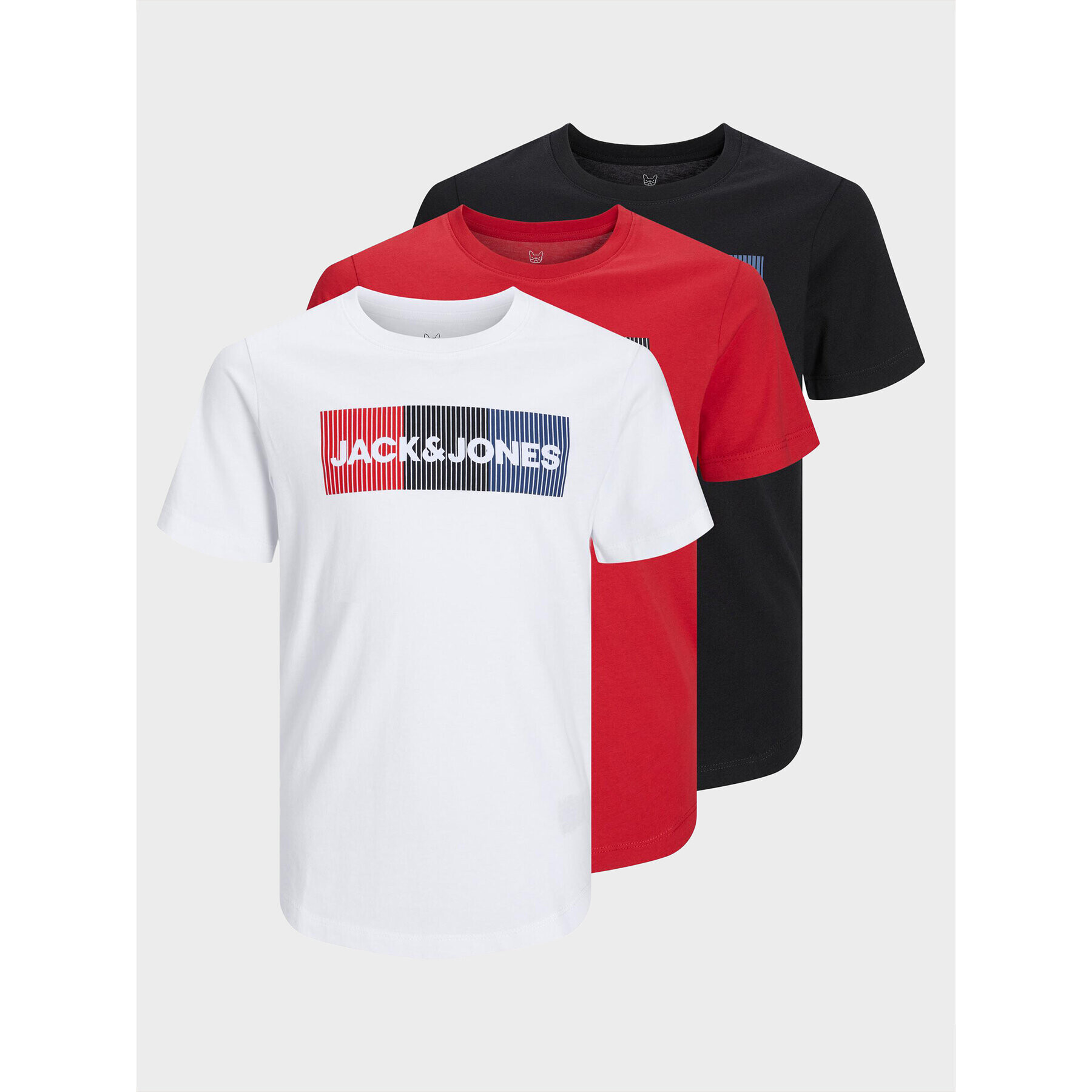 Jack&Jones Junior Σετ 3 T-Shirts - Pepit.gr