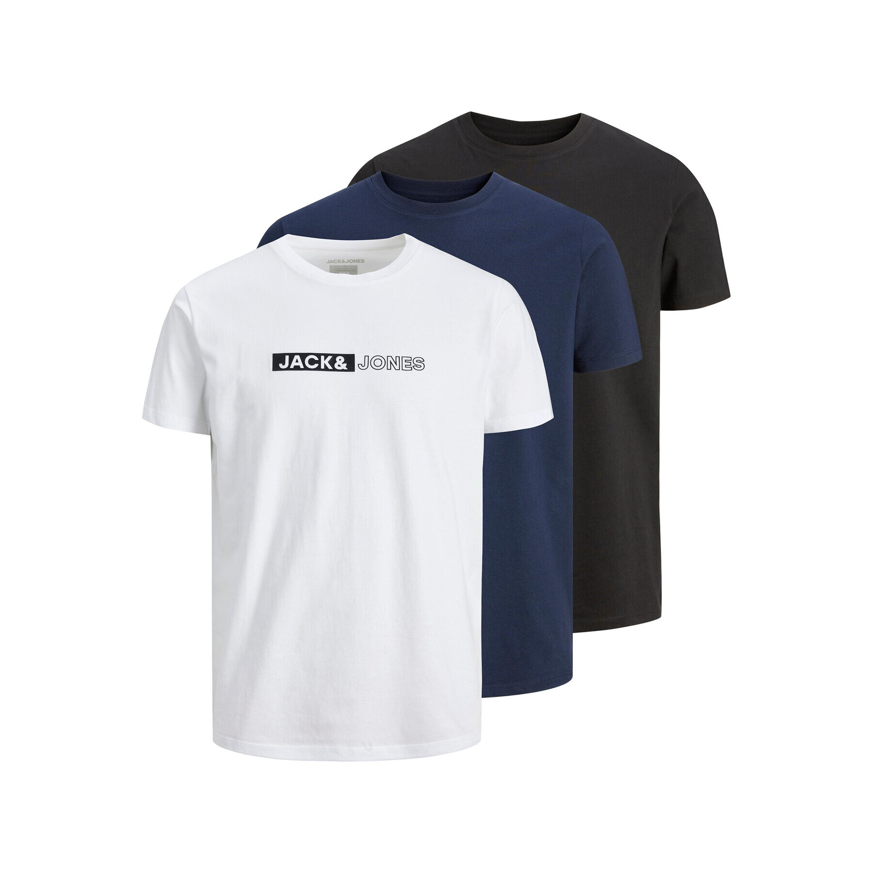 Jack&Jones Σετ 3 T-Shirts - Pepit.gr