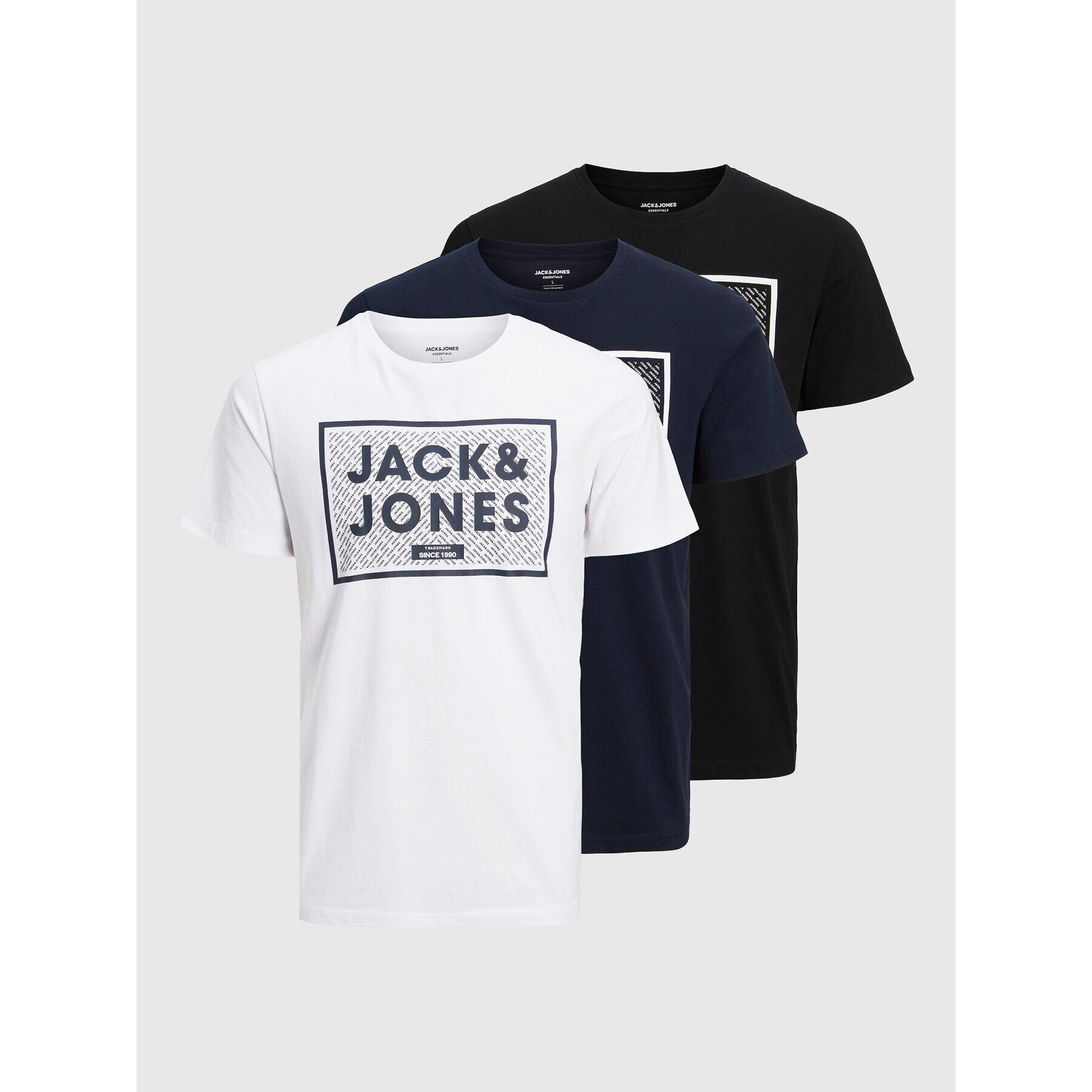 Jack&Jones Σετ 3 T-Shirts - Pepit.gr