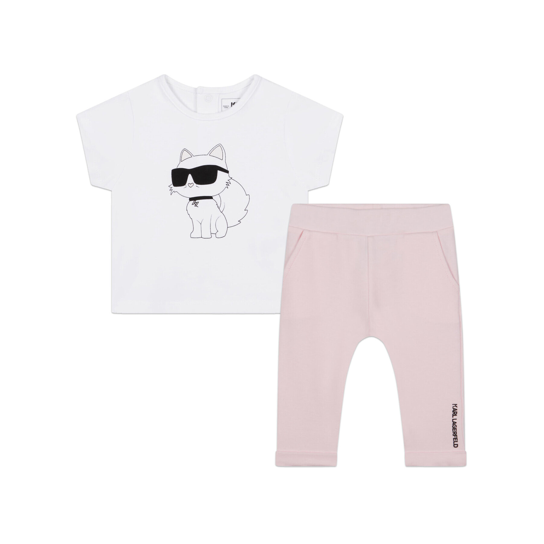 Karl Lagerfeld Kids Σετ t-shirt και παντελόνι - Pepit.gr