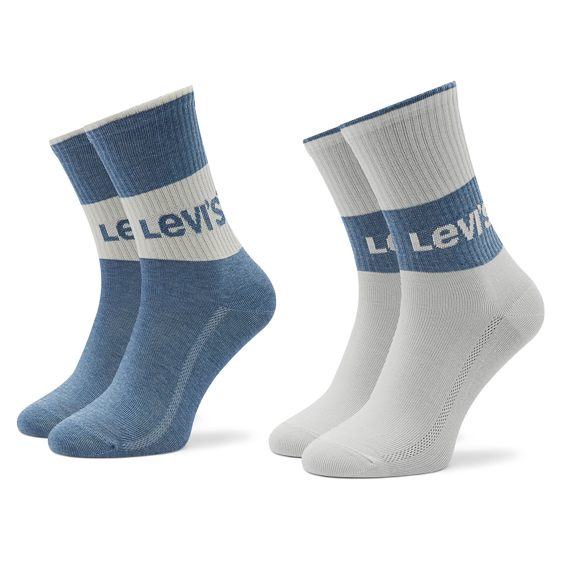 Levi's® Σετ 2 ζευγάρια ψηλές κάλτσες unisex - Pepit.gr