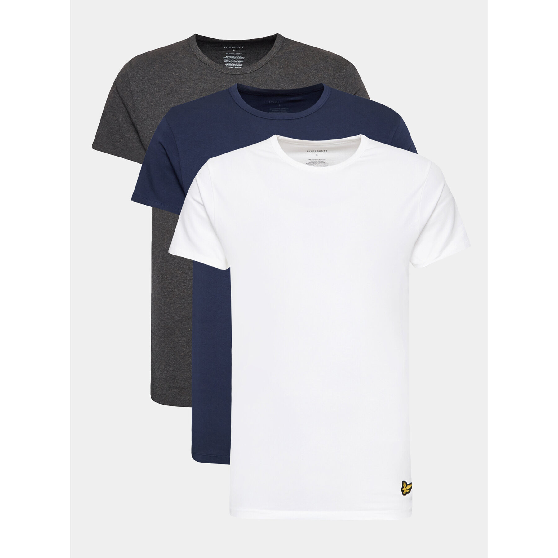 Lyle & Scott Σετ 3 T-Shirts - Pepit.gr