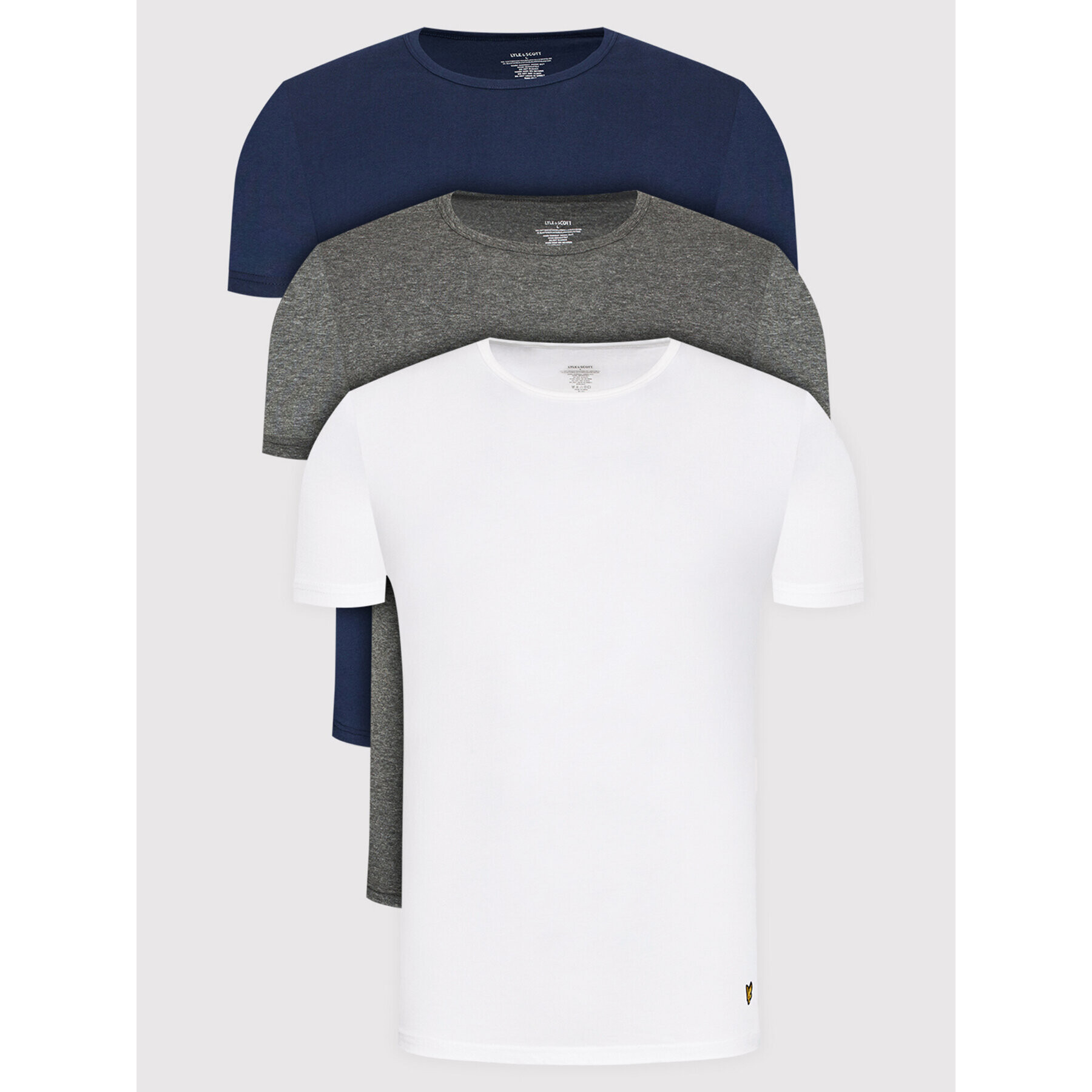 Lyle & Scott Σετ 3 T-Shirts - Pepit.gr