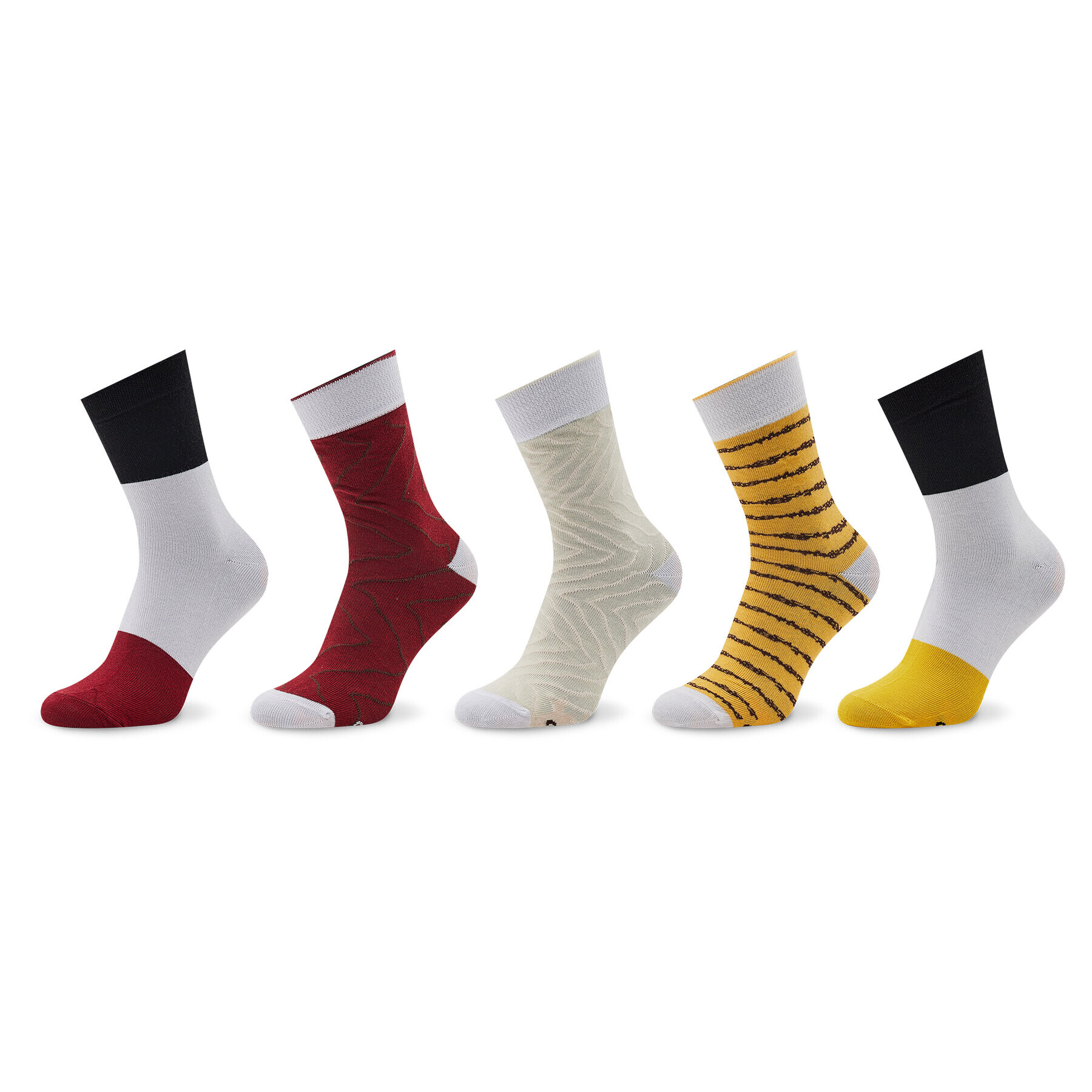 Rainbow Socks Σετ 5 ζευγάρια ψηλές κάλτσες unisex - Pepit.gr