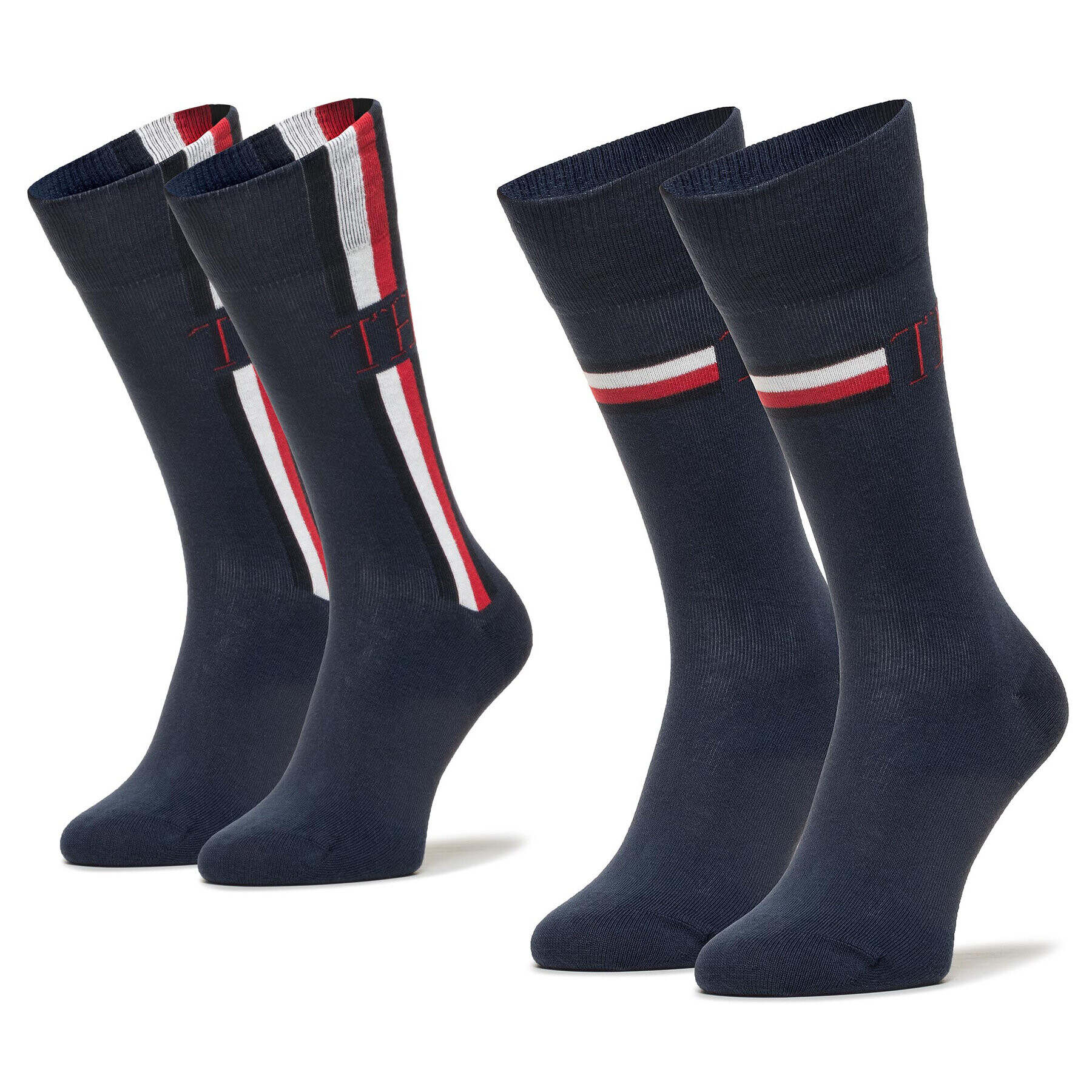 Tommy Hilfiger Σετ 2 ζευγάρια ψηλές κάλτσες unisex - Pepit.gr